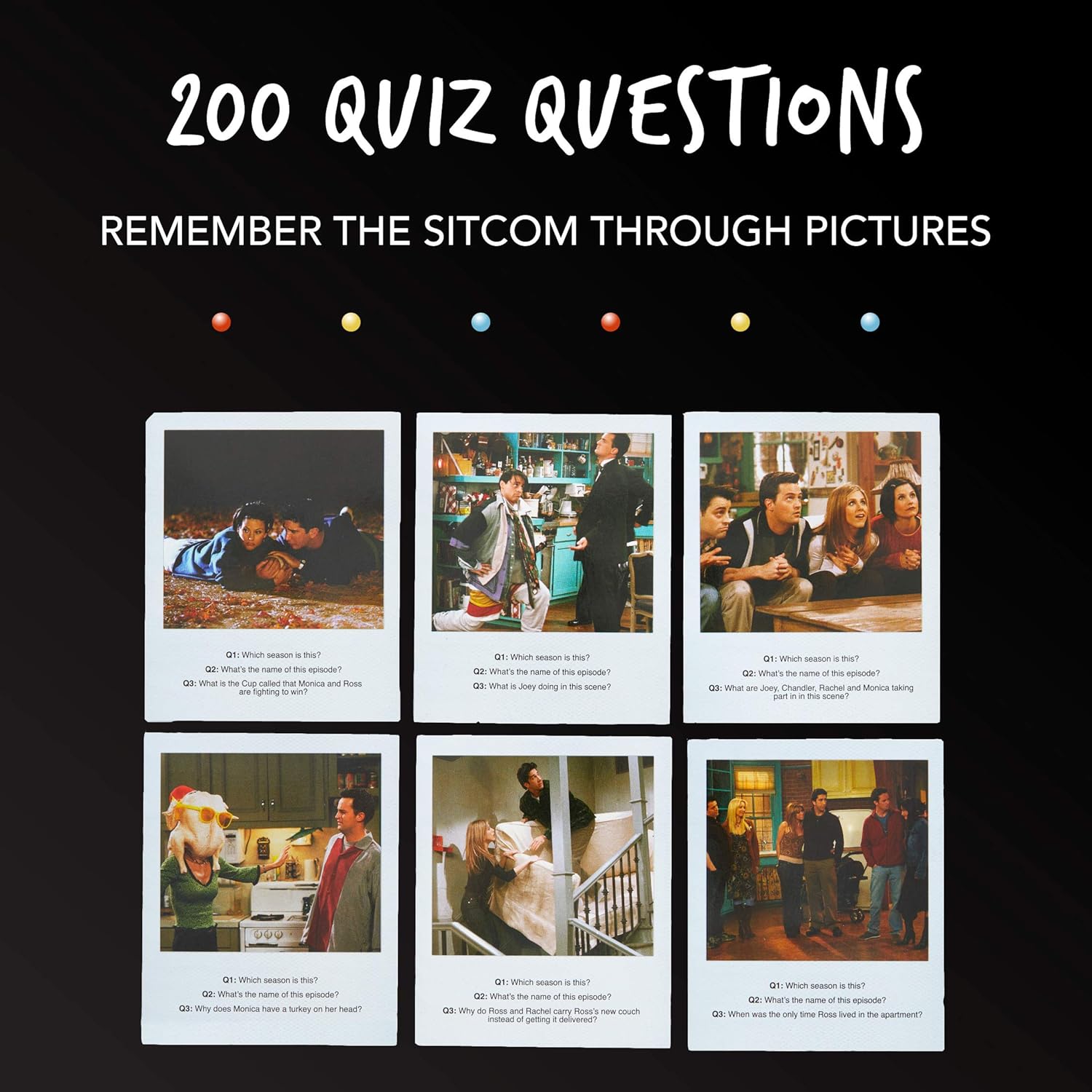 Paladone FRIENDS TV Show Picture Quiz with 50 Trivia Cards, Multicolor - Image 3