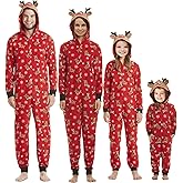 CIYCUIT Family Christmas Pjs Matching Sets Reindeer Onesie Pajamas for Family