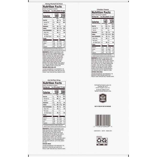 SNYDER’S OF HANOVER PRETZEL PIECES, VARIETY PACK OF PRETZELS INDIVIDUAL PACKS, 2.25 OZ, 18 CT (PACK OF 18)