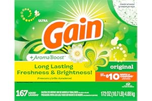 Gain Powder Laundry Detergent, Original Scent, 172 Oz (Packaging May Vary)