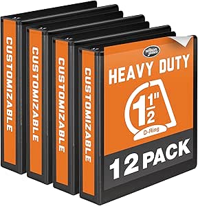 1 2 inch three ring binder