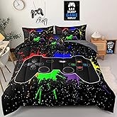 Z.Jian HOME 5 Pieces Gaming Bedding Set Twin Size for Boys Gamer Comforter Set for Boys Girls Kids Teens 5 Piece Bed in A Bag Video Game Bedding for Gamer Room Decorative Twin27