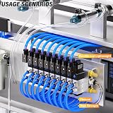 TAILONZ PNEUMATIC Blue PU Air Tube 10mm OD 6.5mm ID 10m Kit view 3