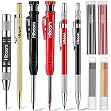 Hiboom 10 Pack Carpenter Pencil Set, 4 Colorful