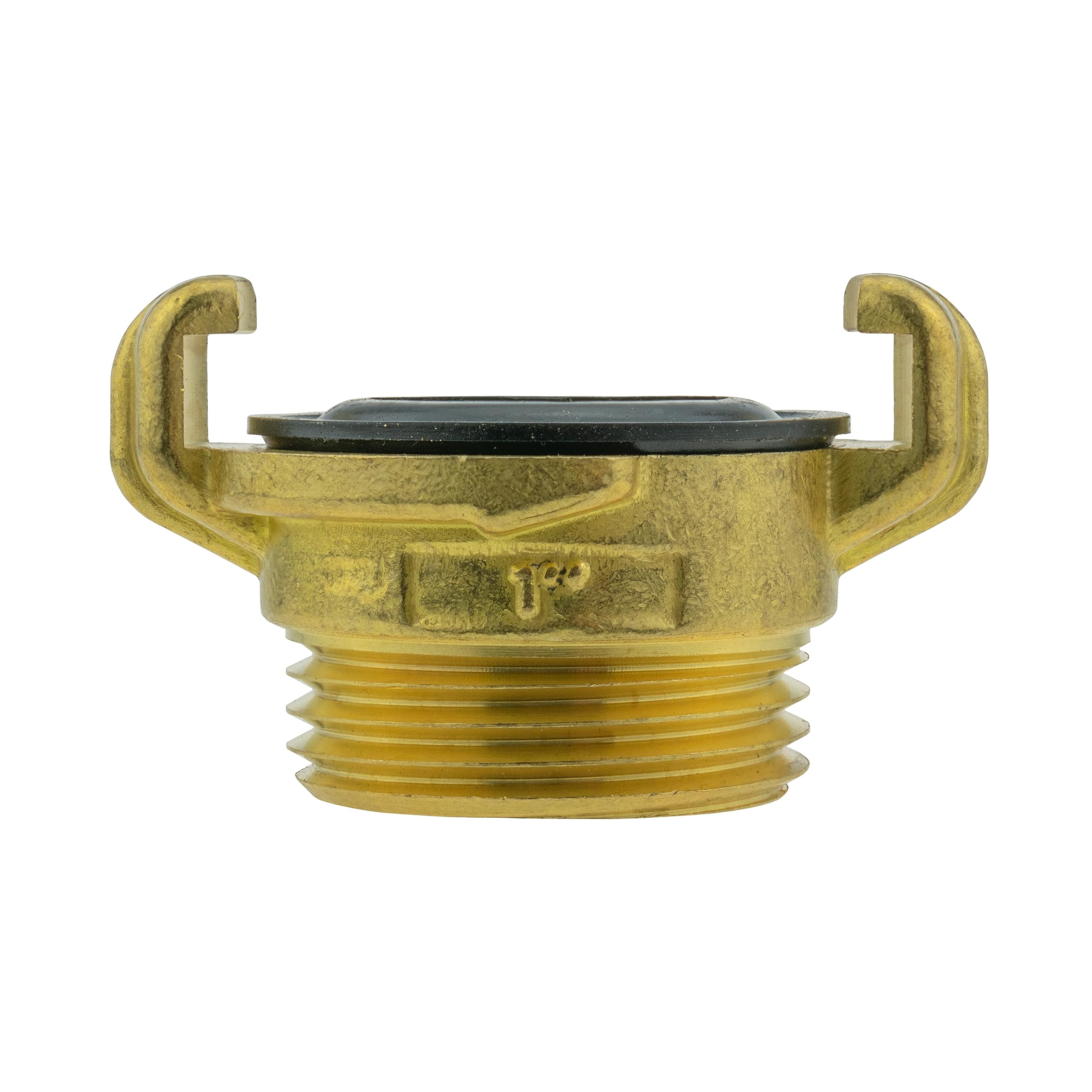 Claw Type Solid Brass Claw Garden tap connectors/Fittings,Male/Female bsp Thread (1" bsp Male) as Used by Landscapers,Nursery Workers and Professional Gardeners