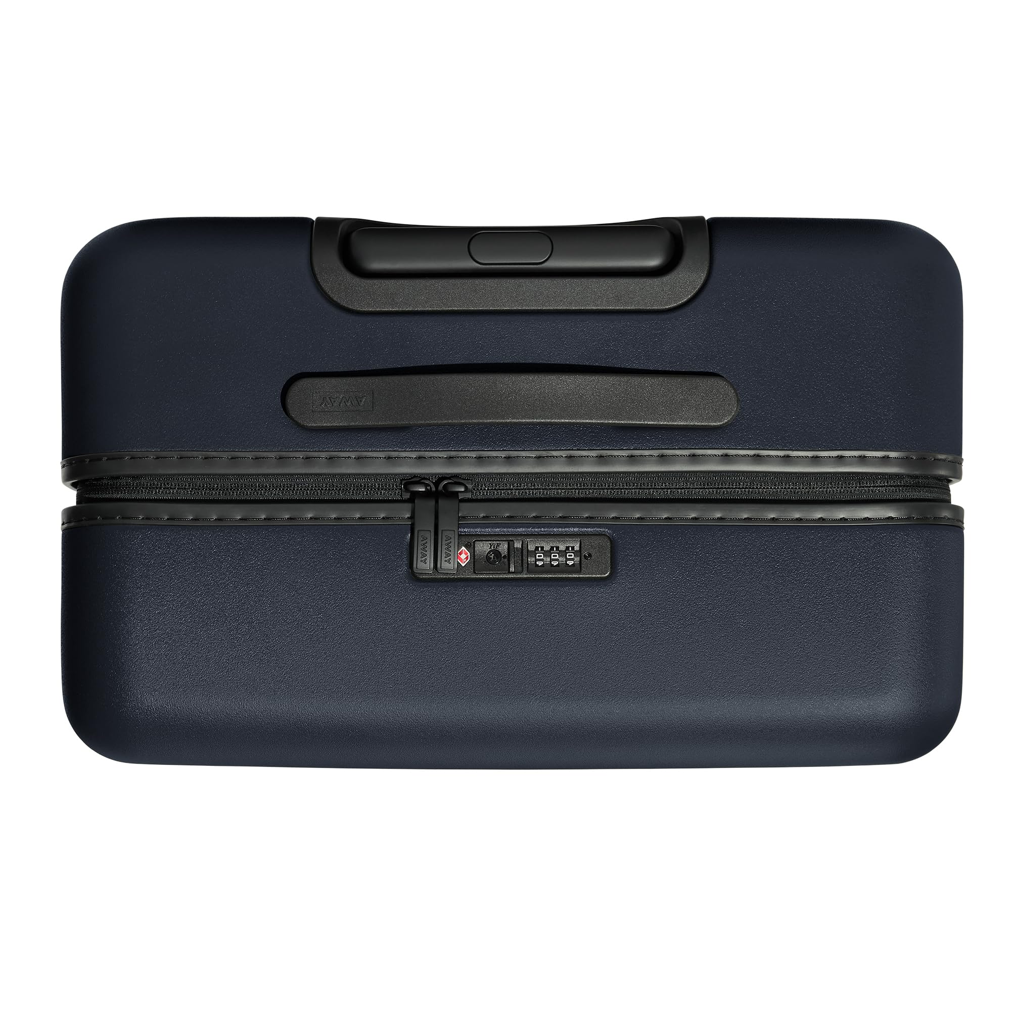 Away Medium Checked Luggage, Lightweight Hard Shell Suitcase with Spinner Wheels, Durable Rolling Luggage, TSA Lock, 26 Inch, Navy Blue