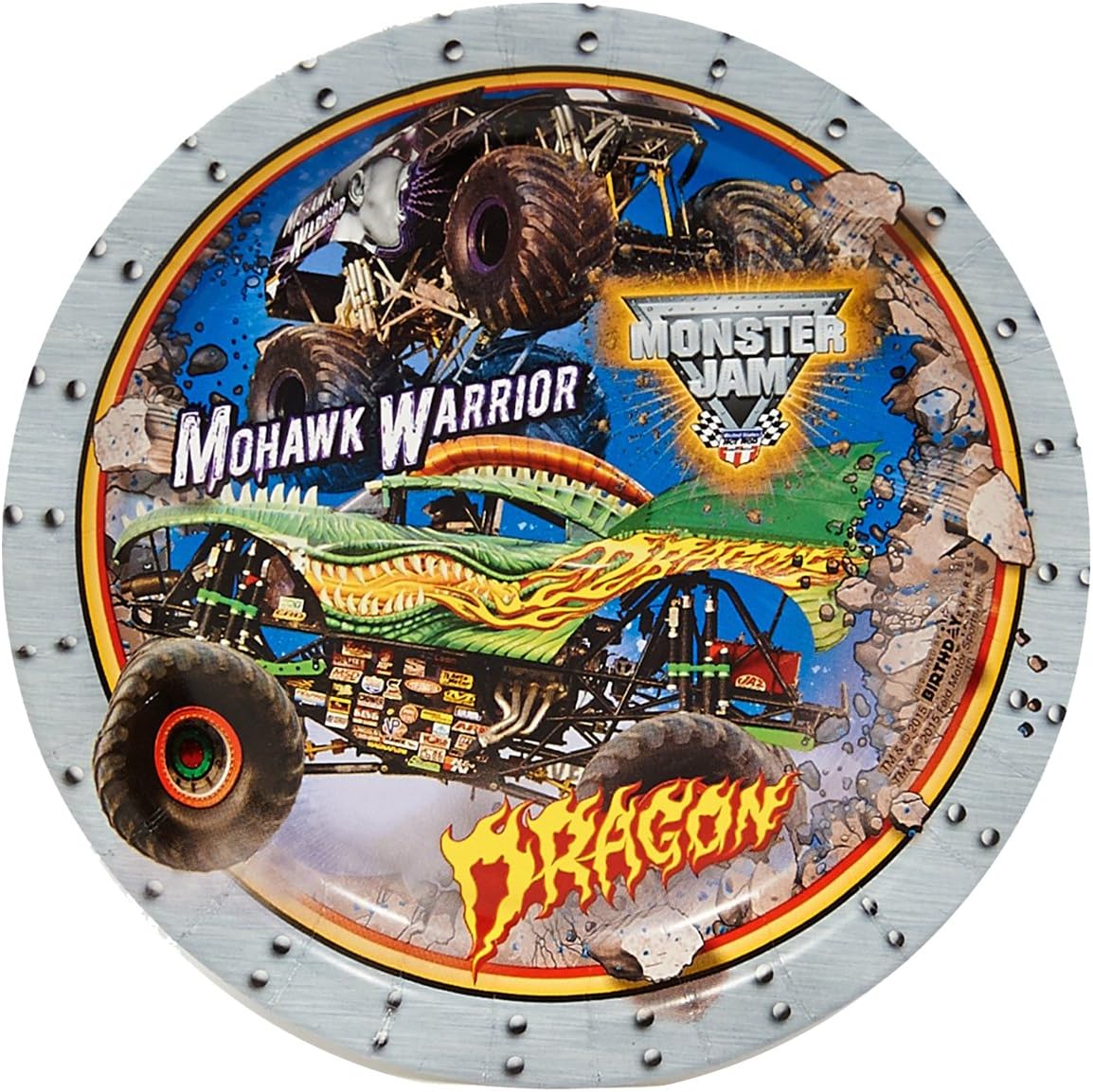 Monster Jam 3D Dessert Plates (8)