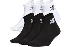 adidas Originals Kids-boy's/Girl's Trefoil Cushioned Quarter Socks (6-pair)