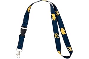 Desert Cactus University of California Berkeley Lanyard Golden Bears Cal UC Car Keys ID Badge Holder Lanyard Keychain Detachable Breakaway Snap Buckle (Blue CAL)