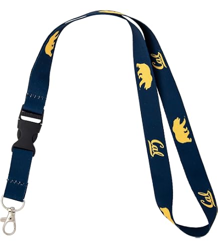WinCraft UC Berkeley Golden Bears Charcoal Lanyard Keychain - Officially Licensed NCAA Gear - View #8