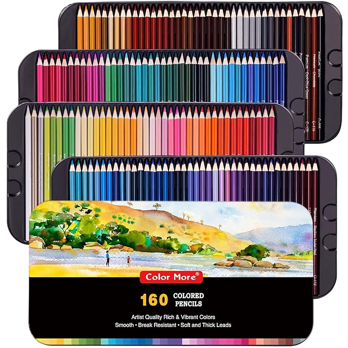Buy 160Color Artist Colored Pencils Set for Adult Coloring Books,Soft