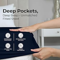 Utopia Bedding Twin Fitted Sheet - Bottom Sheet