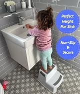Babycurls Toddler Potty Training Seat with Handles & Non-Slip Double Step Stool view 9