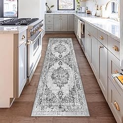 Area Rug 2x6 Runner Rug: Washable Vintage Hallway