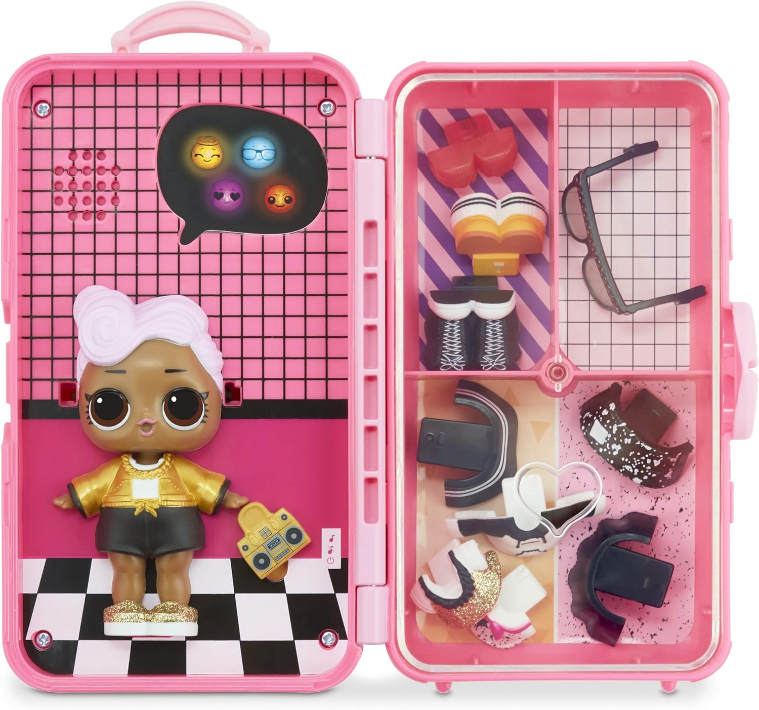 L.O.L Surprise! 560432 L.O.L Style Suitcase D.J. Interactive Surprise, Multicolor, Compact - Image 5