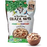 Forest Up The True Organic Brazil Nuts 15 oz Raw and Unsalted | Kosher, Healthy Snack, Rich in Vegetable Protein, Harvested in Amazon Rainforest, Fresh, Vegan and Gluten Free