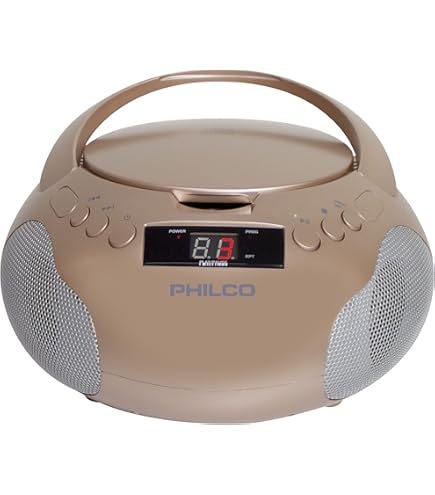 Amazon.com: Philco Portable CD Player Boombox with Speakers and AM