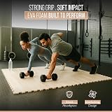 SG Traders Interlocking EVA Foam Mats 60x60cm 24x24in Gym Floor Tiles view 7