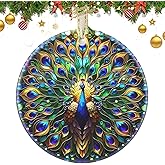 Peacock Christmas Ornaments, 2025 Ornaments for Christmas Tree, Christmas Decor Indoor Home Party Gifts Souvenir, Great Gifts for Women (Peacock-2)