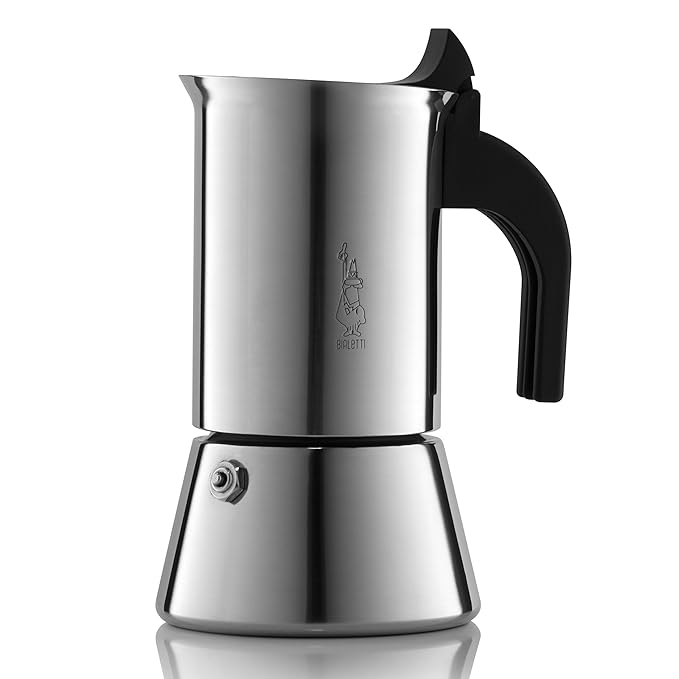 Venus Induction Capable Espresso Coffee Maker, Stainless