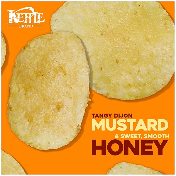 KETTLE BRAND POTATO CHIPS, HONEY DIJON KETTLE CHIPS, 5 OZ