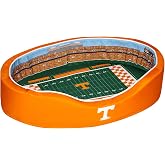 StadiumSpot Officially Licensed NCAA Premium Oval Dog Bed, Tennessee, Large