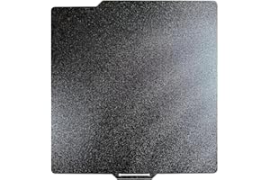 TIOPY Double Sided Textured PEI Build Plate 257x257mm,for Bambu Lab X1C/X1/X1E/A1/P1S/P1P, Removable Heated Bed Spring Steel Flexible Platform, Black
