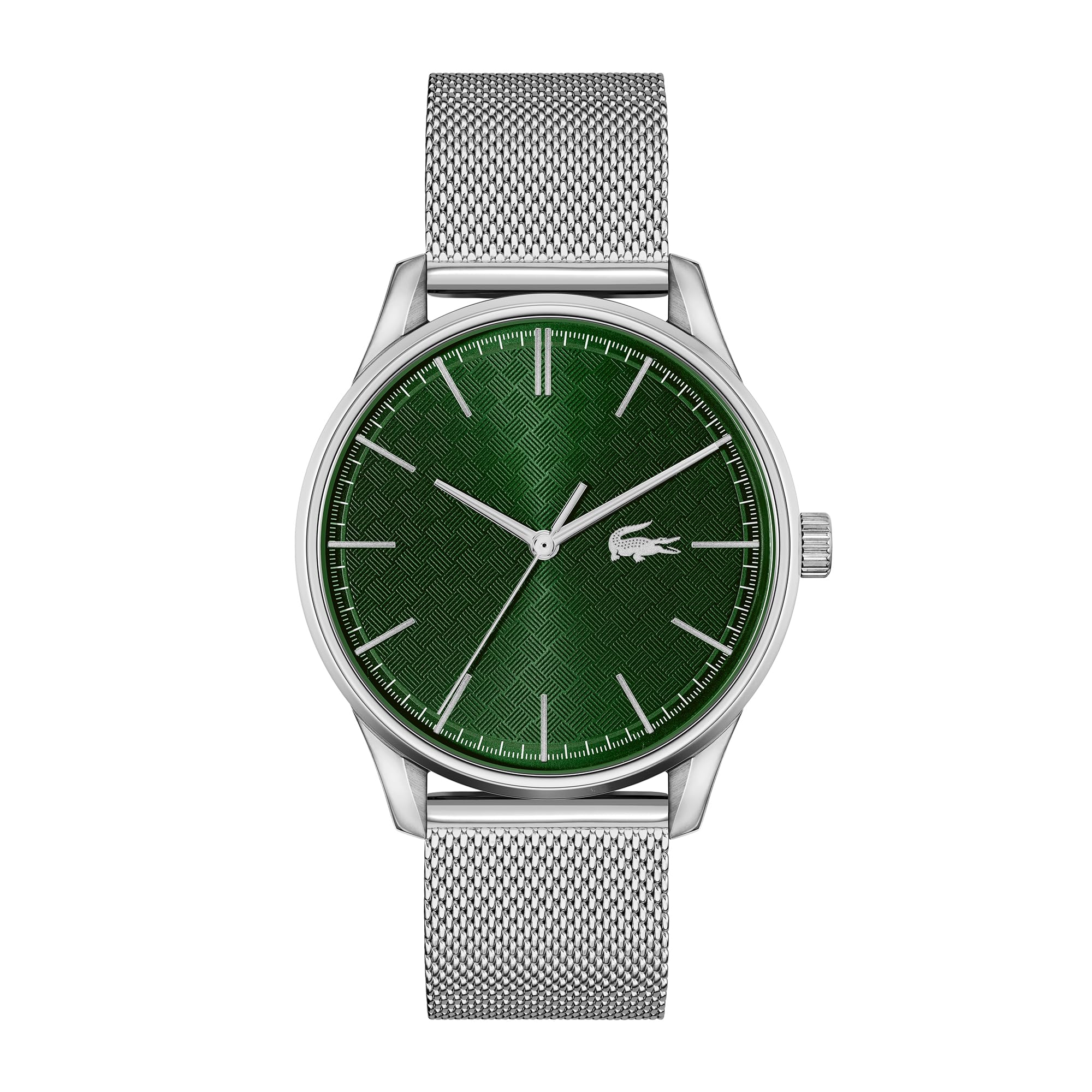 Lacoste Analogue Quartz Watch for Men Vienna Collection with Silver Stainless Steel Mesh Bracelet - 2011189