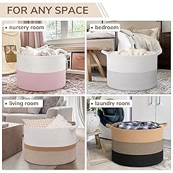 INDRESSME 115L Extra Large Blanket Basket for