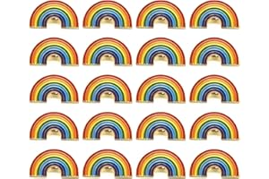 TANG SONG 20PCS 1.2'' x 0.7'' Pride Pins Rainbow Gay Pride LGBT Enamel Lapel Pin Decoration for Clothes and Bags
