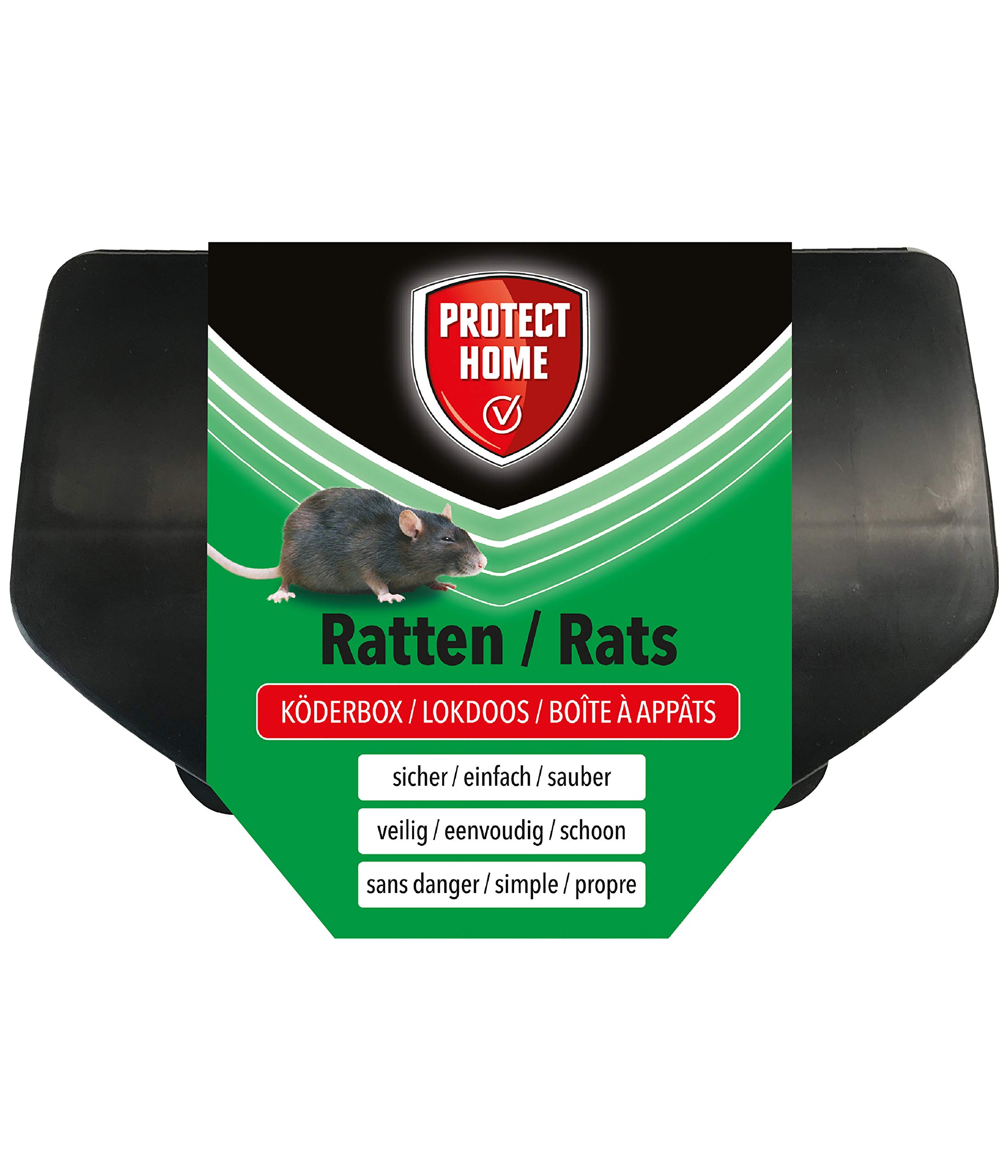 PROTECT HOME Rat Bait Box for Rat Poison - Safe Disposal - 1 Piece