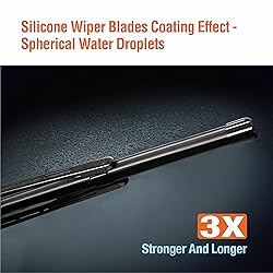 WOWIPER Silicone Windshield Wiper Blades with Rear