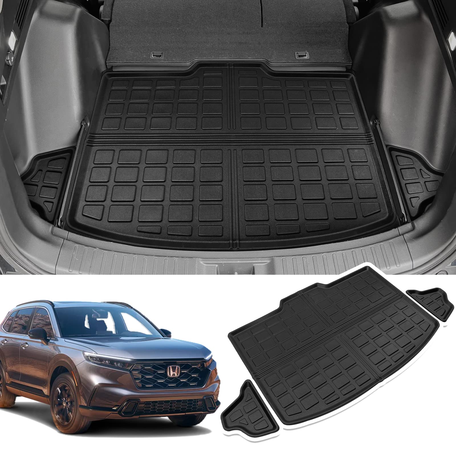 powoq Trunk Mat Compatible with 20232025 Honda CRV Cargo Liner Non