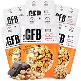 The GFB Chocolate Peanut Butter Protein Bites, Certified Gluten Free Snacks | Dark Chocolate Peanut Butter Snack Bites w/ 4g Plant Based Protein | Vegan, Soy Free &amp; Non-GMO | Resealable 4oz Bags, 6 Pack