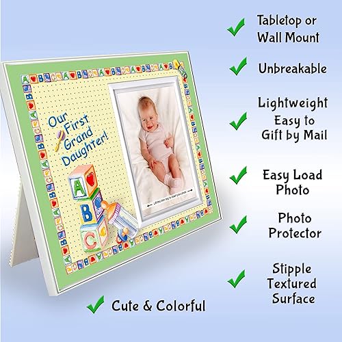 Our First Granddaughter Picture Frame New Grandparent Gifts - Main Image