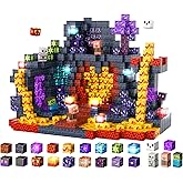 HEJIHUI 300 PCS Magnetic Blocks with Light Up Blocks - Magnetic Building Blocks for Kids Ages 3-5+, Magnetic Construction Set with Storage Bag, Educational Birthday Gifts for Boys & Girls (Mine)