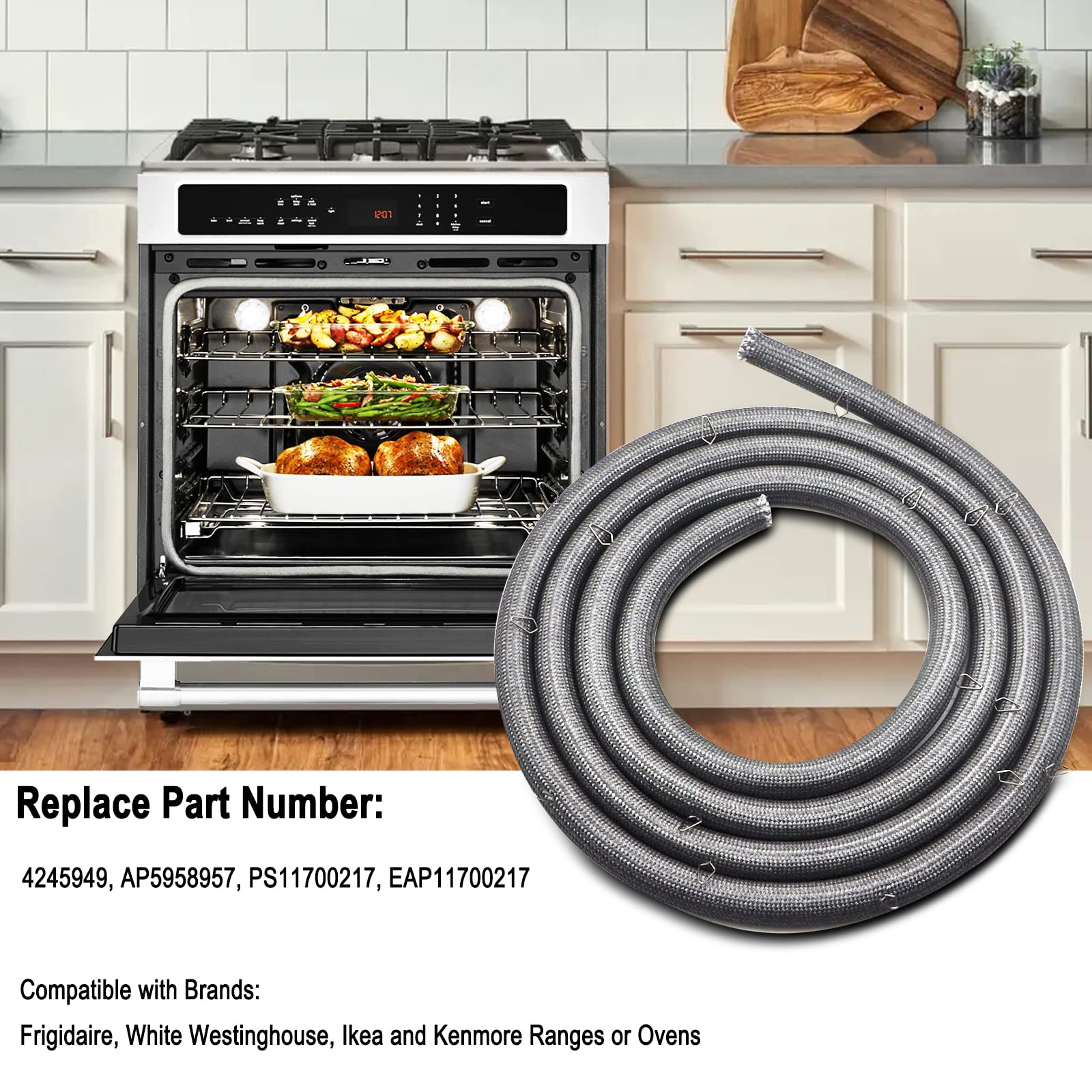 316403101 Gas Range Oven Door Gasket Seal Replacement (80