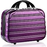14-Inch Makeup Train Case Hardshell PC+ABS Travel Cosmetic Organizer, Makeup Storage Box for Toiletry Durable Portable Gifts for Women.