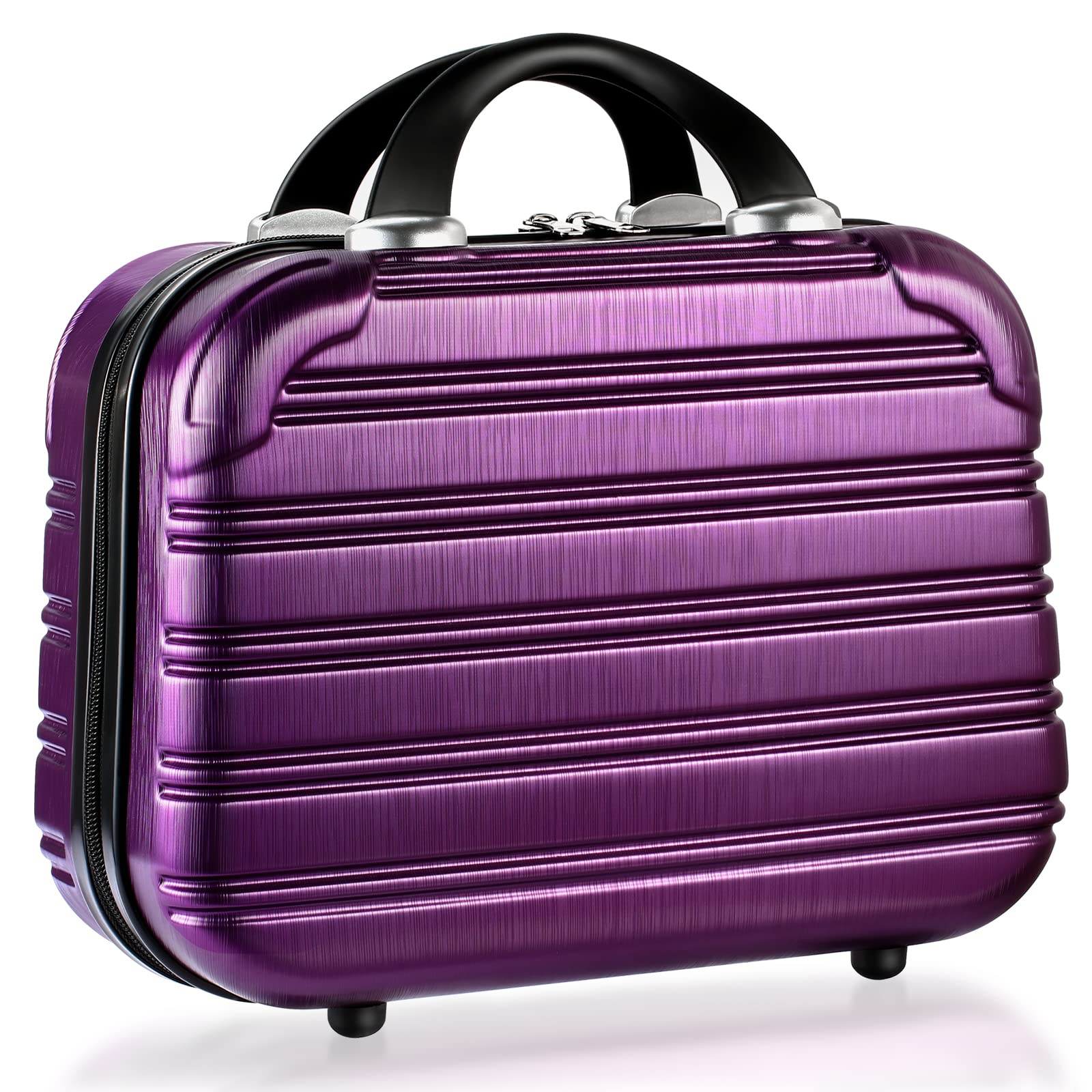 Photo 1 of 14-Inch Makeup Train Case Hardshell PC+ABS Travel Cosmetic Organizer, Makeup Storage Box for Toiletry Durable Portable