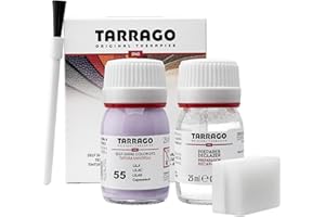 Tarrago Leather Dye Kit with Deglazer and Applicator - Restore & Recolor Shoes, Boots, Purses, Wallets, Jackets, and Furniture - Rich Pigment - 25mL