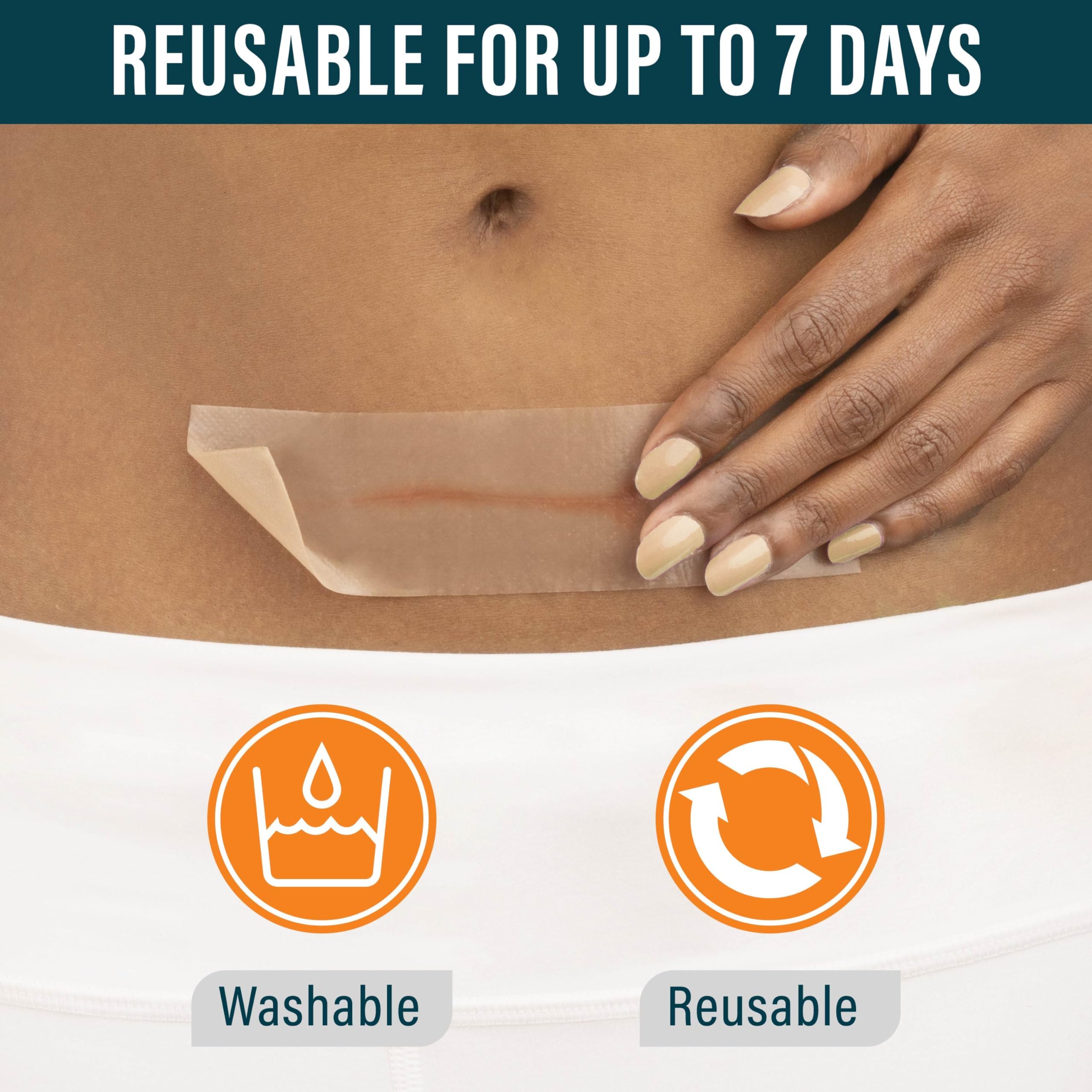 NUVADERMIS Silicone Scar Tape for Surgical Scars - 120