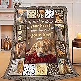 Golden Retriever Blanket for Girls Women Boys Men Adults Kids Soft Cozy Fleece Goldie Dog Pet Throw Blankets Gifts Warm Flannel Plush Lightweight Decor for Couch Bed Sofa 50"X40"