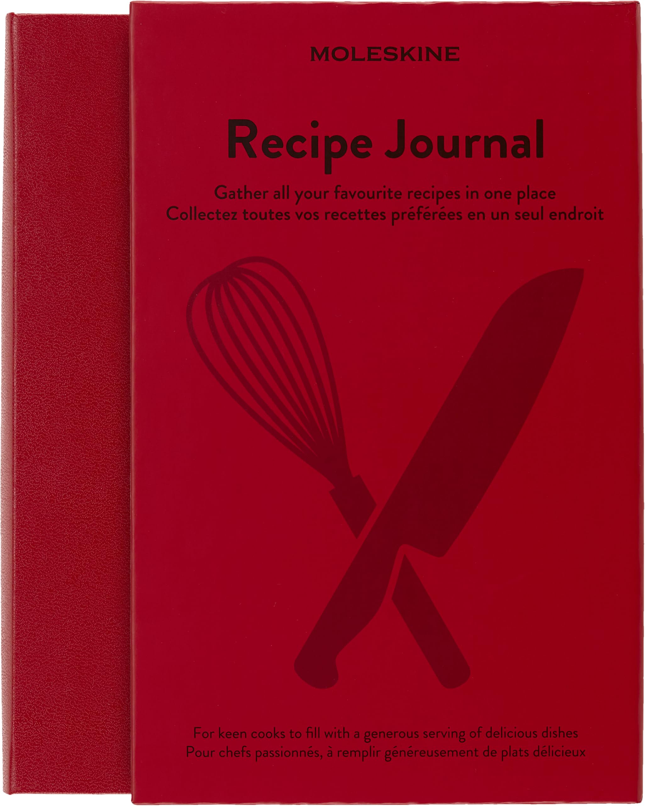 Moleskine - Recipe Journal, Theme Notebook - Hardcover Notebook to Collect and Organise Your Recipes - Large Size 13 x 21 cm - 400 Pages