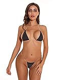 Oneheekini Women Sexy See Through Mini Micro Bra