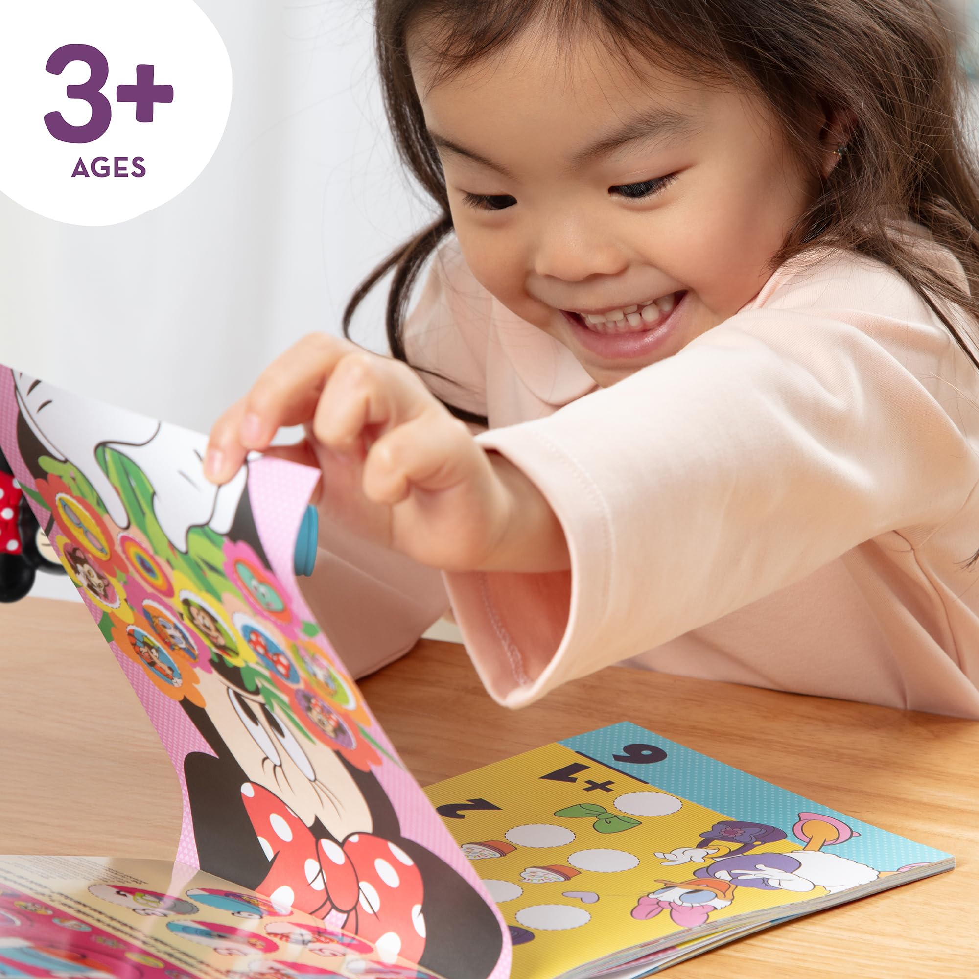 Melissa & Doug Sticker Wow!™ 24-Page Activity Pad and Sticker Stamper, 300 Stickers, Arts and Crafts Fidget Toy Collectible Character – Disney Minnie Mouse - for Kids Ages 3+ - FSC Certified
