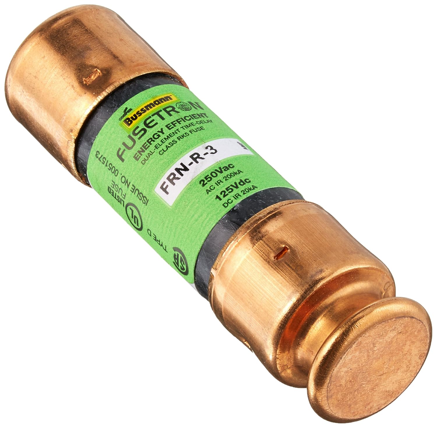 Bussmann FRNR3 3 Amp Fusetron Dual Element TimeDelay Current