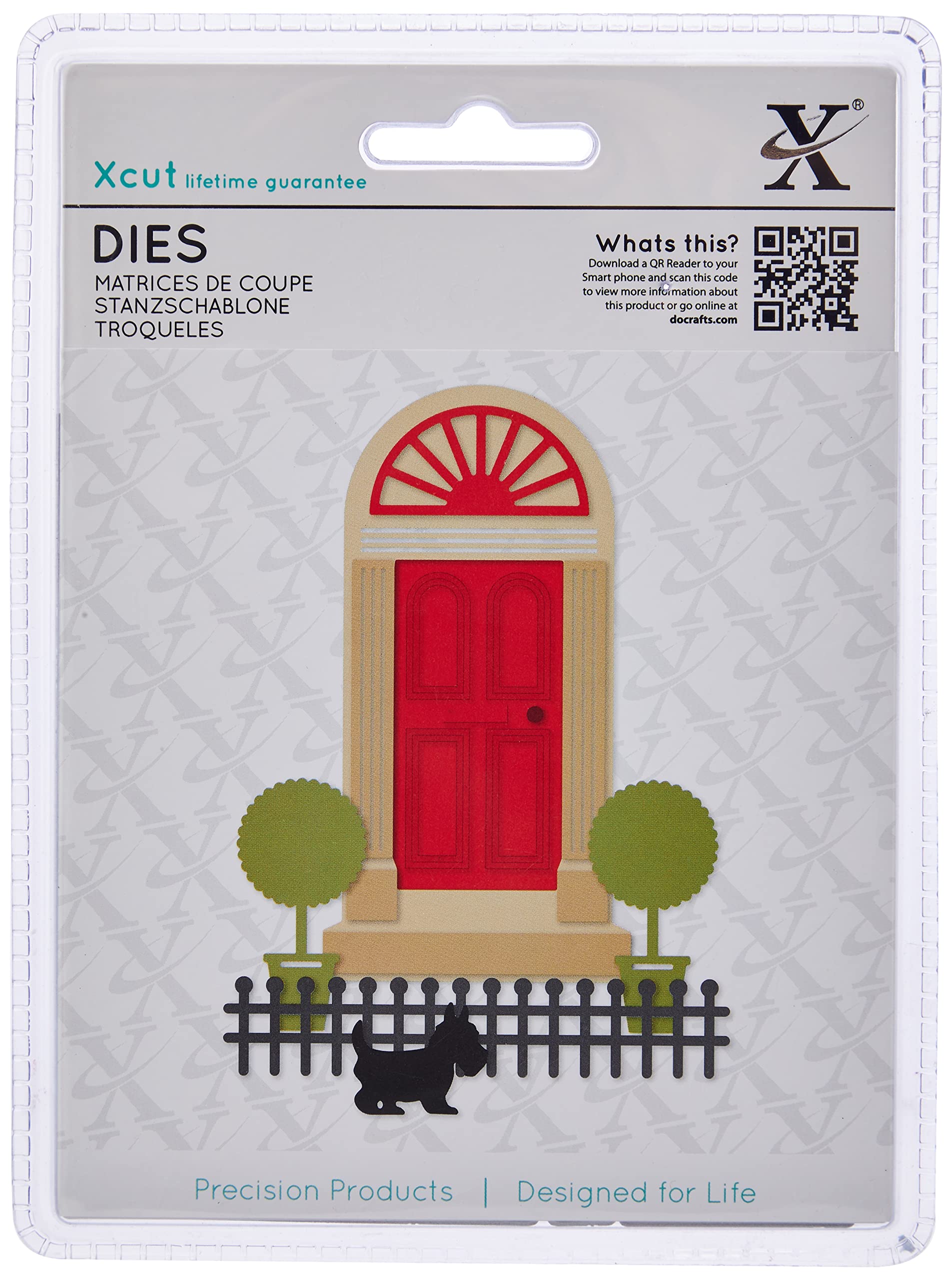 docrafts Georgian Door Dies (9pcs), Metal, 18.03 x 0.76 cm