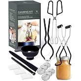 Hungry Artisan Canning Supplies Kit, Stainless Steel, 18 Pieces | Great for pickling, jams, salsas, and relishes. Beginner-friendly canning set, perfect for seasonal preserving and gifting