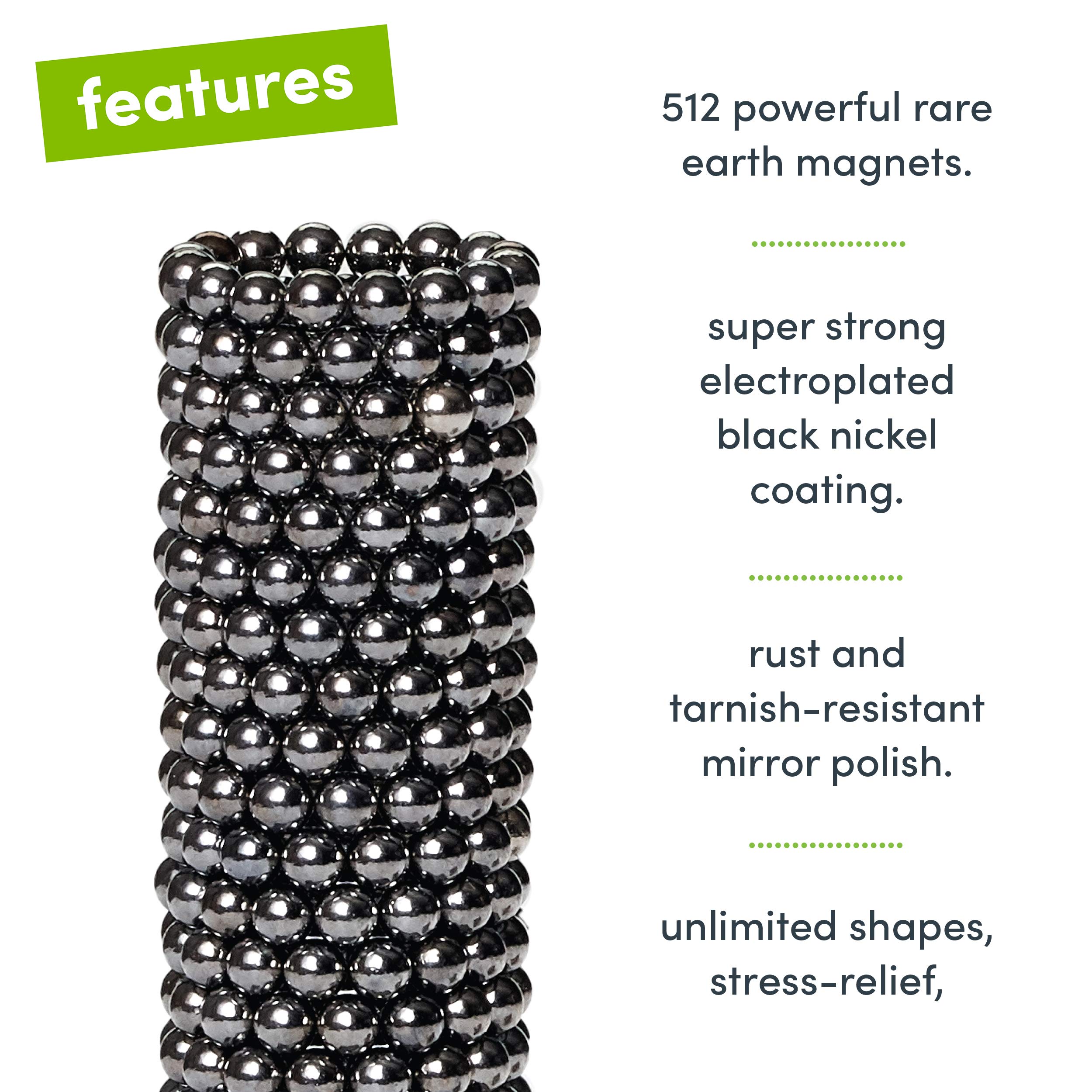 Speks Balls Luxe Gunmetal Set of 512 (2.5mm) Fun Stress