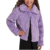 URBAN REPUBLIC Girls Bolero Jacket - Cozy Faux Fur Lined Warm Outerwear Jackets for Girls - Soft Bolero Shrug (7-16)